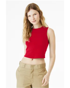 1013BE Bella + Canvas Ladies Micro Rib Muscle Crop Tank