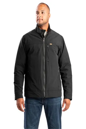 J387 Berne Mens Highland Quilt-Lined Micro-Duck Jacket