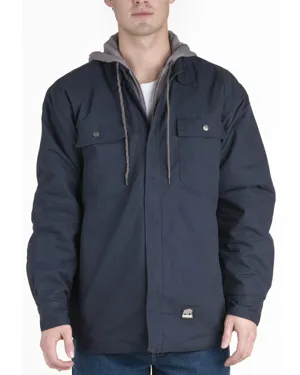 SH68 Berne Mens Throttle Hooded Shirt Jacket