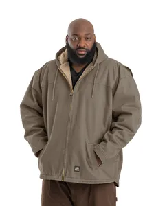 HJ626 Berne Mens Heartland Washed Duck Hooded Work Coat