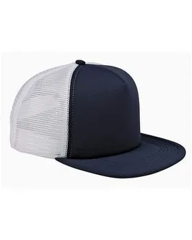 BX030 Big Accessories 5-Panel Foam Front Trucker Cap