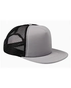 BX030 Big Accessories 5-Panel Foam Front Trucker Cap