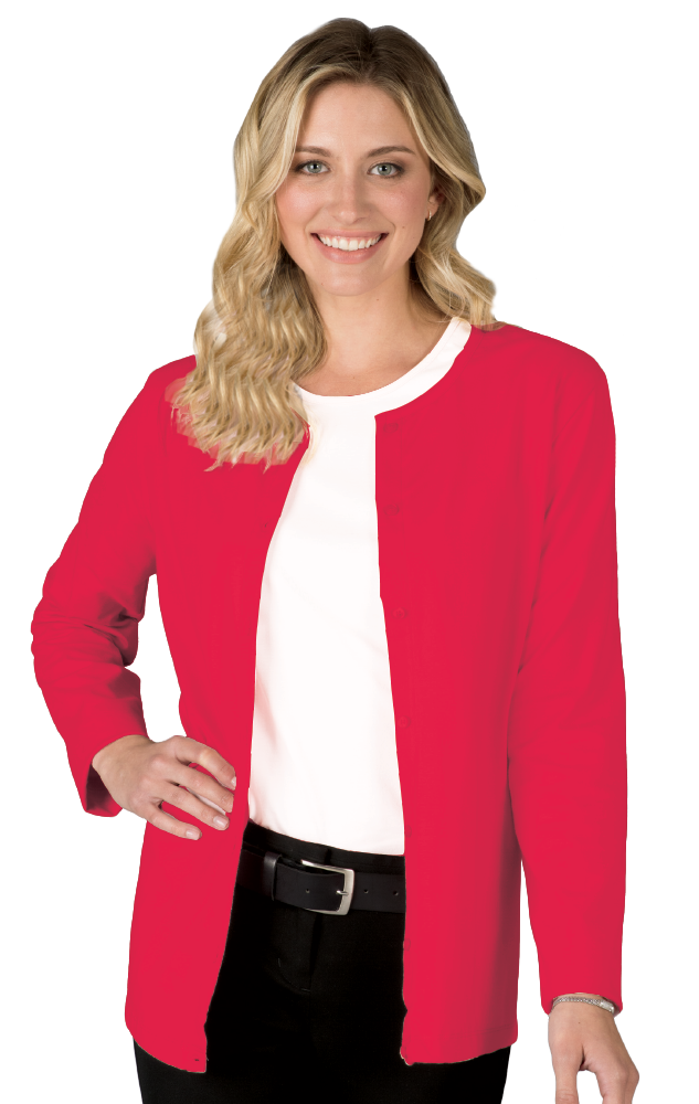 BG4701-Closeout Blue Generation Ladies L/S Button Front Cardigan