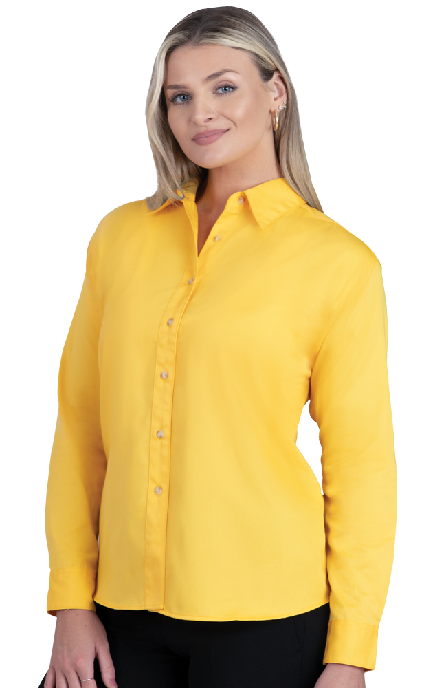 BG6217 Blue Generation Ladies Teflon Twill L/S Shirt BG6217 Blue Generation Ladies Teflon Twill L/S Shirt