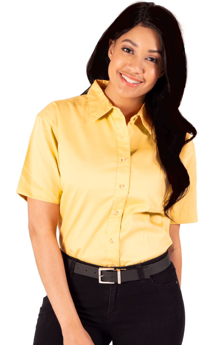 BG6217S Blue Generation Ladies Teflon Twill S/S Shirt BG6217S Blue Generation Ladies Teflon Twill S/S Shirt