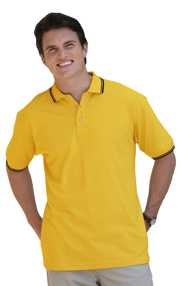 BG7205 Blue Generation Mens Superblend Tipped Polo