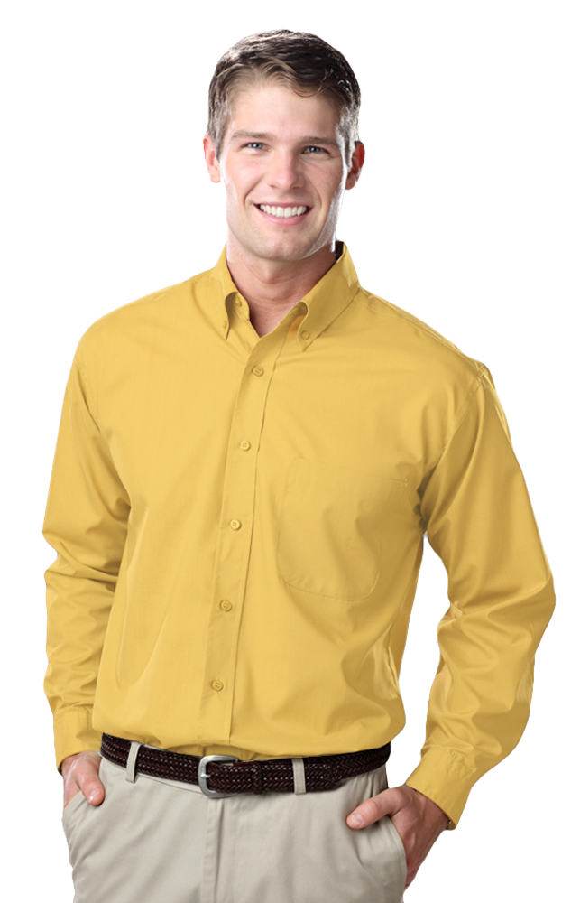 BG7210 Blue Generation Mens L/S Value Poplin Shirt BG7210 Blue Generation Mens L/S Value Poplin Shirt
