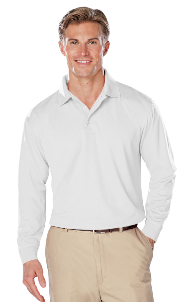 BG7225 Blue Generation Mens Snag Resistant Wicking L/S Polo BG7225 Blue Generation Mens Snag Resistant Wicking L/S Polo