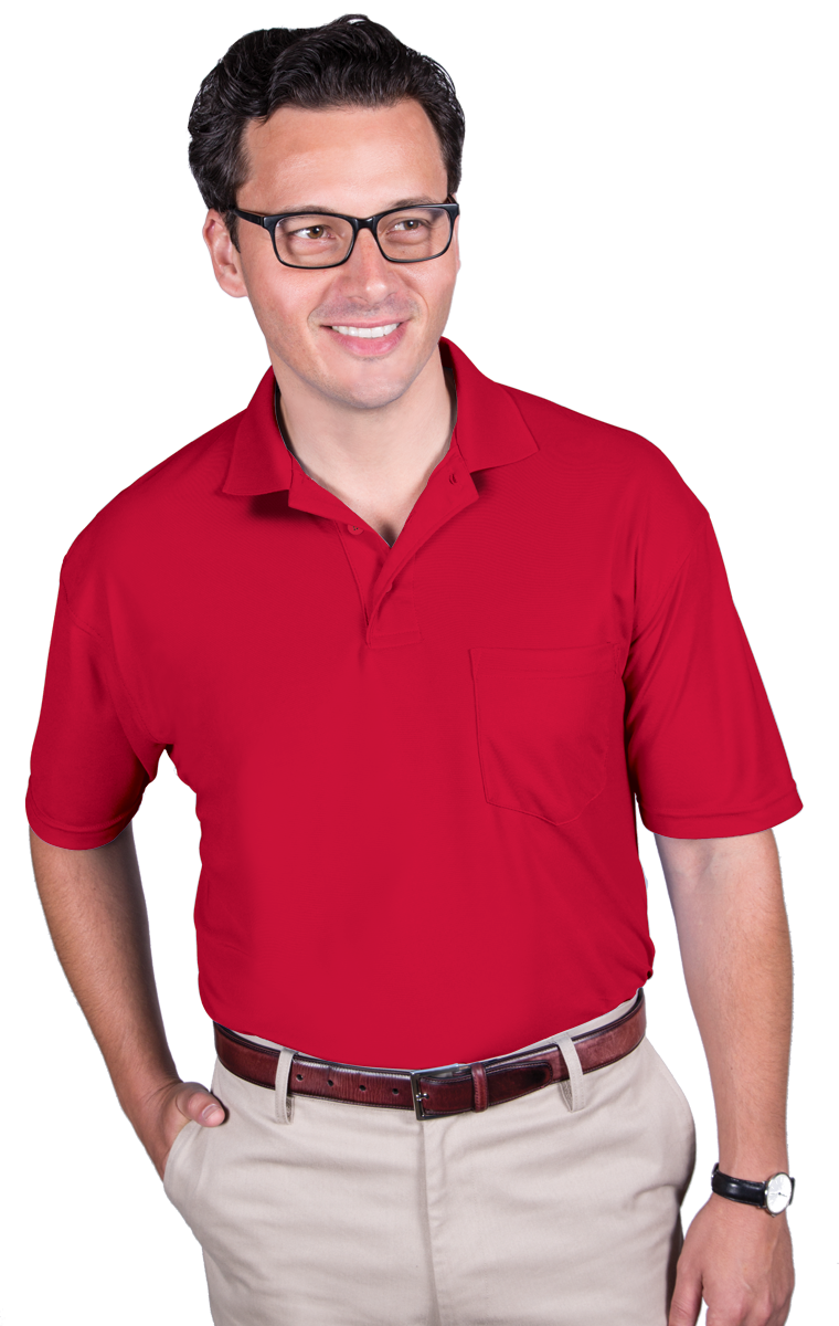 BG7501-Closeout Blue Generation Adult Soft Touch S/S Pocket Polo