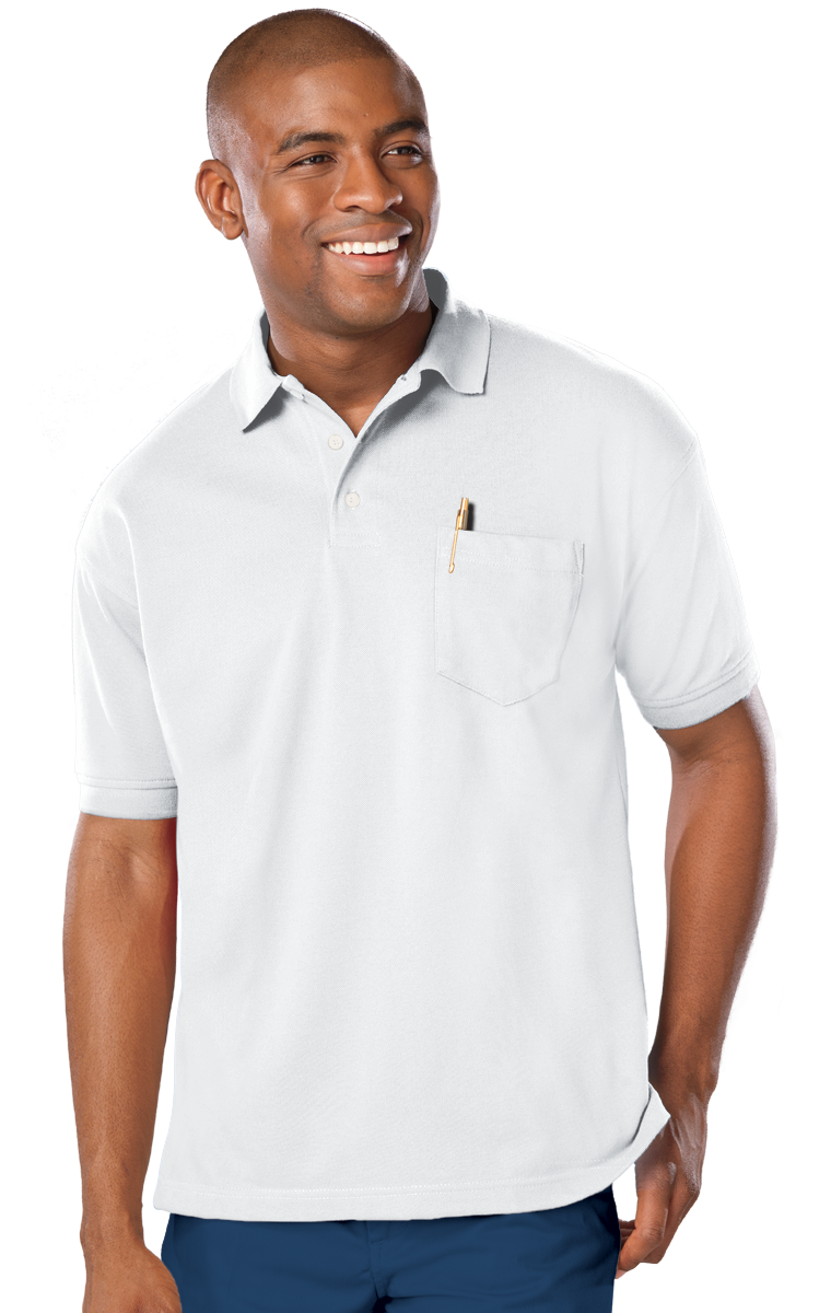 BG7501 Blue Generation Adult Soft Touch S/S Pocket Polo