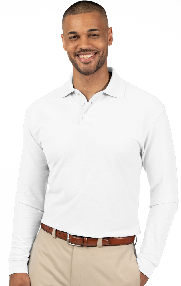 BG7502 Blue Generation Mens Soft Touch L/S Polo BG7502 Blue Generation Mens Soft Touch L/S Polo