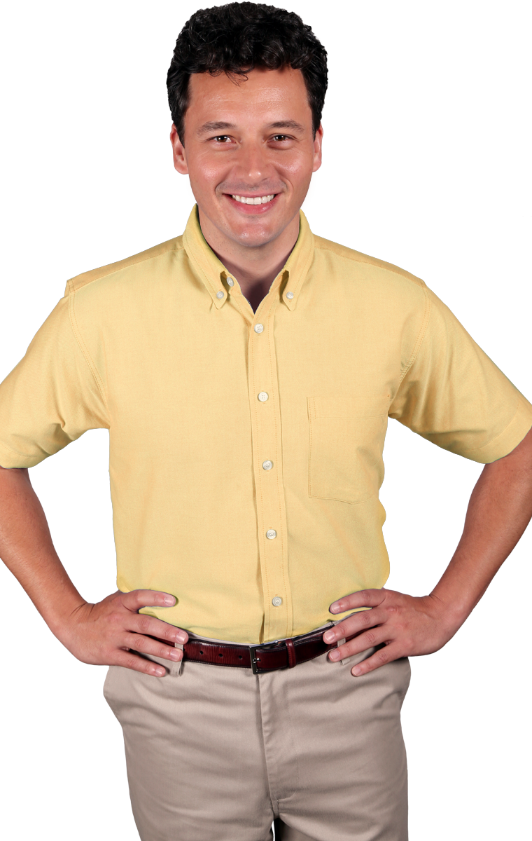 BG8214S-Closeout Blue Generation Mens S/S Oxford Shirt