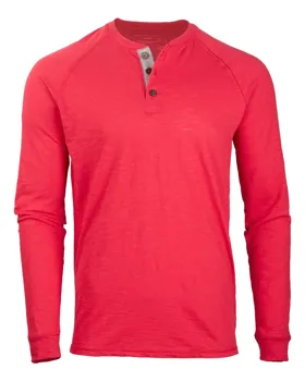 BM3101 Boxercraft Henley Long Sleeve T-Shirt