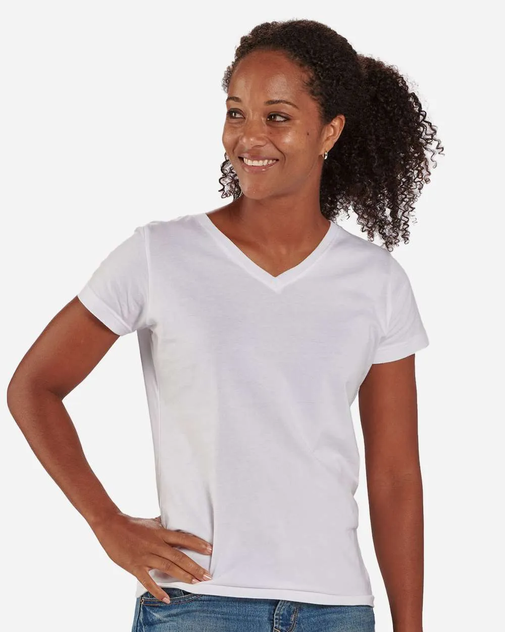 BW2201 Boxercraft Womens V-Neck T-Shirt