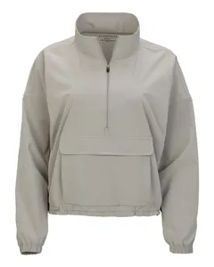 BW5204 Boxercraft Womens Stretch Woven Quarter-Zip Pullover