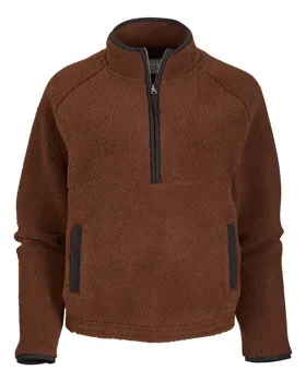 BW8501 Boxercraft Ladies Everest Pile Fleece Half-Zip Pullover