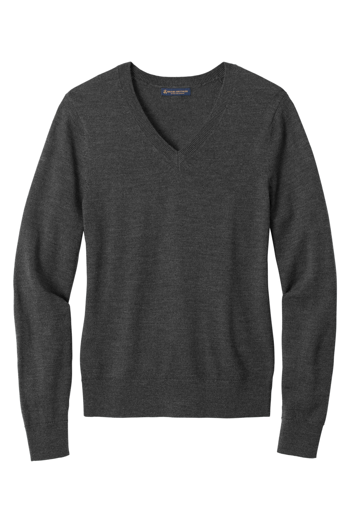 BB18411 Brooks Brothers Womens Washable Merino V-Neck Sweater
