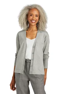 BB18405 Brooks Brothers  Womens Cotton Stretch Cardigan Sweater