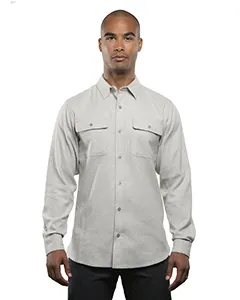 BU8200 Burnside Mens Solid Flannel Shirt