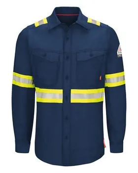 QS40E Bulwark iQ Series Endurance Enhanced Visibility Work Shirt