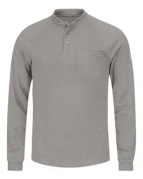 SML2 Bulwark Long Sleeve Henley Shirt- CoolTouch2