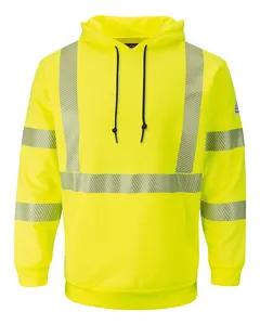 SMH4 Bulwark Hi-Visibility Pullover Hooded Fleece Sweatshirt
