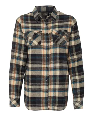 5210 Burnside Womens Yarn-Dyed Long Sleeve Flannel Shirt