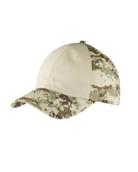 C926 Port Authority Colorblock Digital Ripstop Camouflage Cap