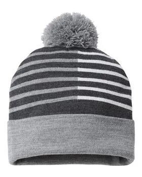RKH12 CAP AMERICA USA-Made Half Color Beanie