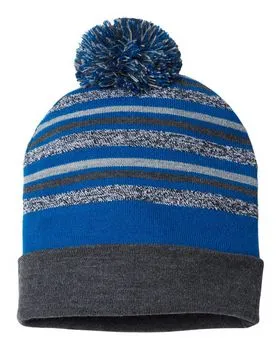 RKL12 CAP AMERICA USA-Made Striped Beanie