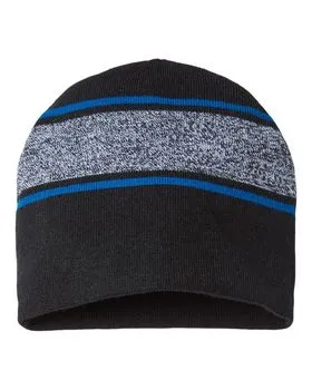 RKV9 CAP AMERICA USA-Made Variegated Striped Beanie