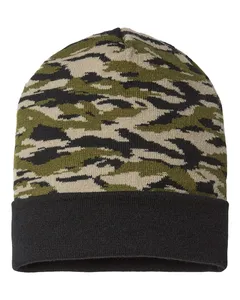 RKC12 CAP AMERICA USA-Made Camo Cuffed Beanie
