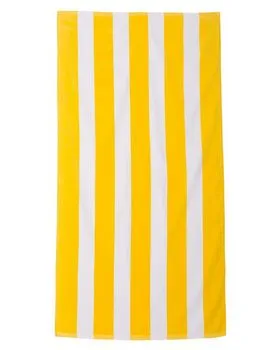 C3060S Carmel Towel Company Cabana Stripe Velour Beach Towel C3060S Carmel Towel Company Cabana Stripe Velour Beach Towel