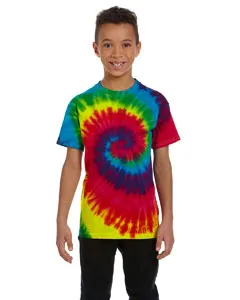 CD100Y Tie-Dye Youth 5.4 oz. 100% Cotton T-Shirt