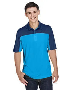 CE101 Core 365 Mens Balance Colorblock Performance Piqué Polo