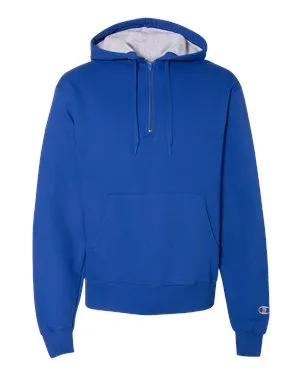 S185 Champion Cotton Max Hooded Quarter-Zip Sweatshirt