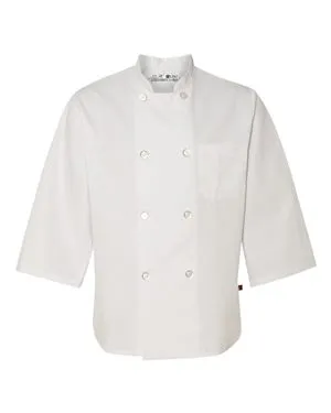 0402 Chef Designs Three-Quarter Sleeve Chef Coat