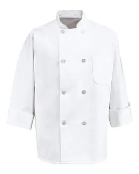 0403 Chef Designs Eight Pearl Button Chef Coat