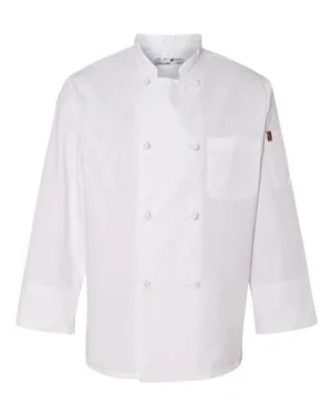 0414 Chef Designs Eight Knot Button Chef Coat with Thermometer Pocket