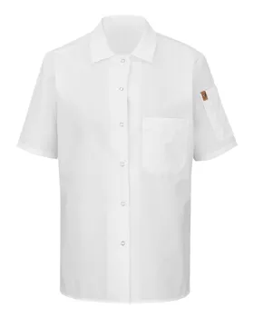 501X Chef Designs Womens Mimix Short Sleeve Cook Shirt with OilBlok