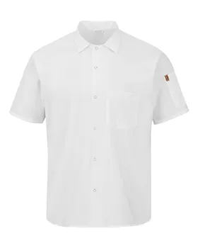 502X Chef Designs Mimix Short Sleeve Cook Shirt with OilBlok