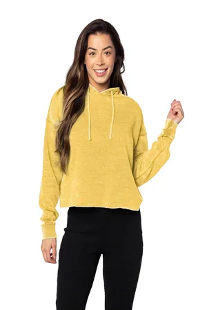 450CK chicka-d Ladies Burnout Campus Hooded Sweatshirt