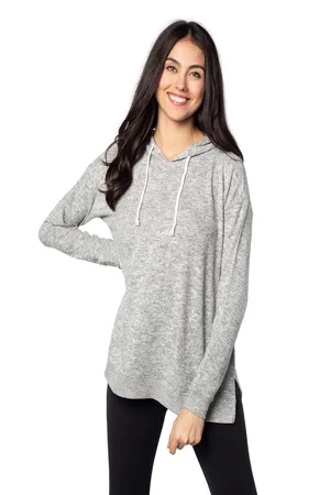465 chicka-d Ladies Cozy Tunic Hooded Sweatshirt