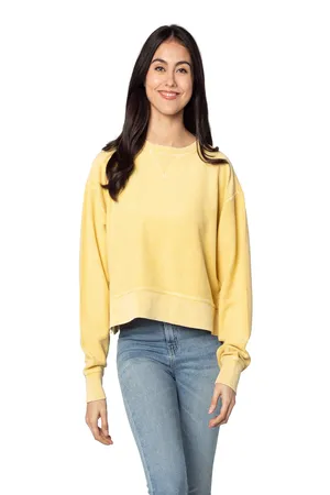 470 chicka-d Ladies Corded Boxy Pullover