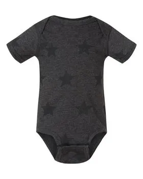 4329 Code Five Infant Star Print Bodysuit