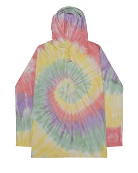2777 Colortone Tie-Dyed Hooded Long Sleeve T-Shirt
