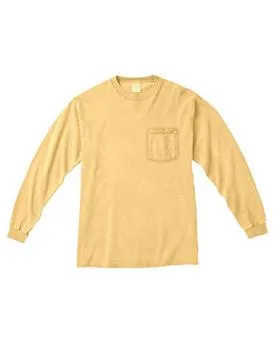 4410 Comfort Colors Garment-Dyed Heavyweight Long Sleeve Pocket T-Shirt