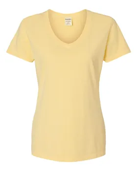 GDH125 ComfortWash by Hanes Ladies V-Neck T-Shirt