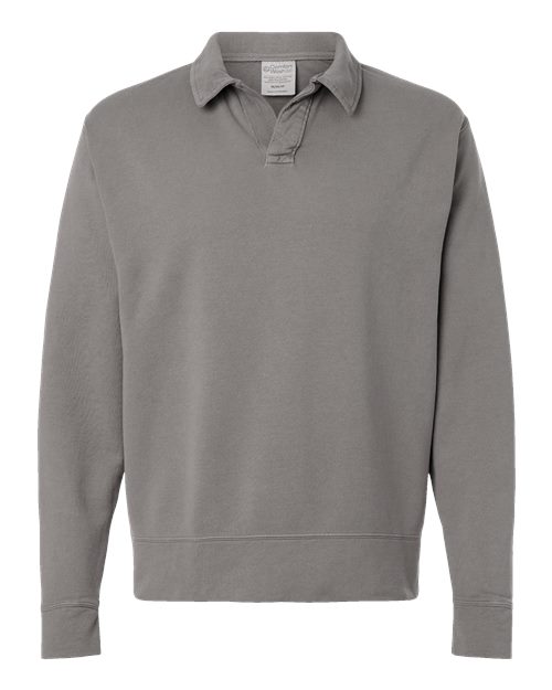 GDH490 ComfortWash by Hanes Unisex Garment Dye Polo Collar Sweatshirt
