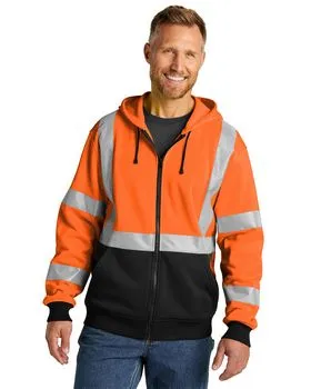 CSF300 CornerStone A107 Class 3 Heavy-Duty Fleece Full-Zip Hoodie